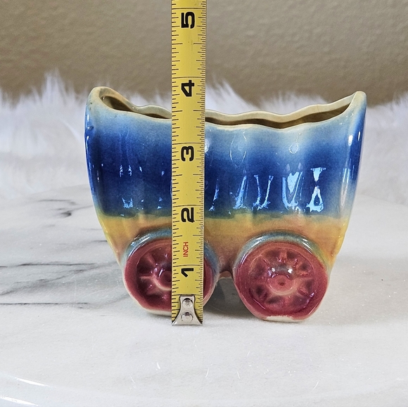 Shawnee Pottery Chuck Wagon covered wagon western style vintage planter - Picture 8 of 10